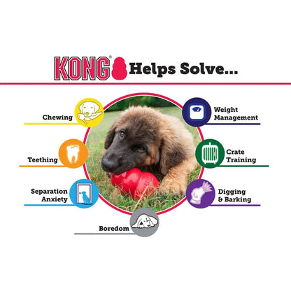 KONG Classic Dog Toy - Durable, Red Natural Rubber for Chewing and Play