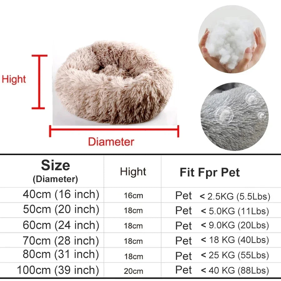 Cozy Pet Donut Bed - Soft, Warm & Easy to Clean - Perfect for Dogs & Cats