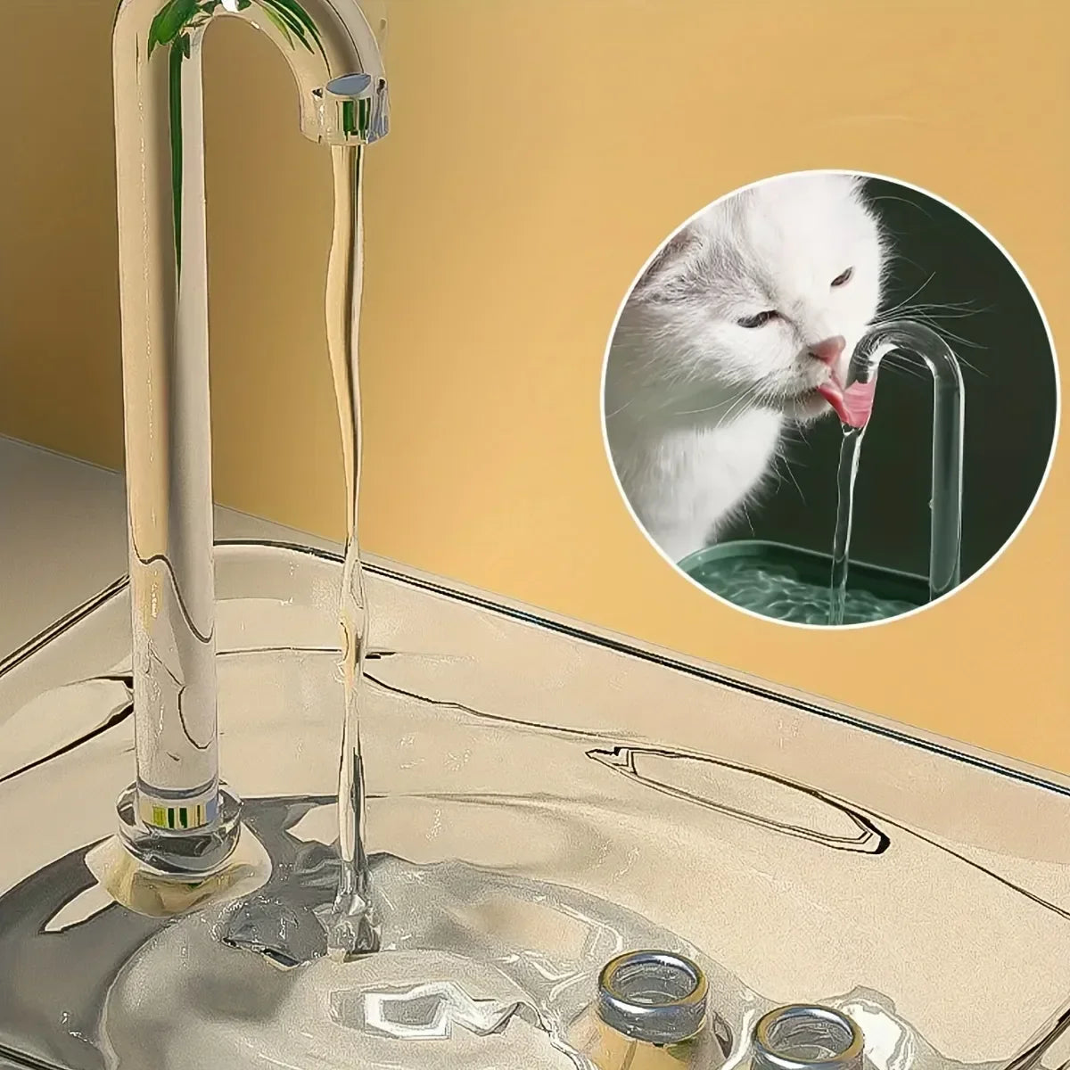 Smart Cat Water Fountain: Ultra-Quiet, Automatic, Burnout Prevention, 1.5L Capacity, Recirculate Filtration