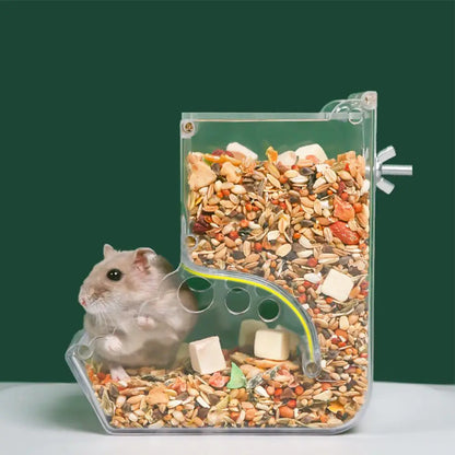 Automatic Pet Feeder for Small Animals - Portable and Easy to Install